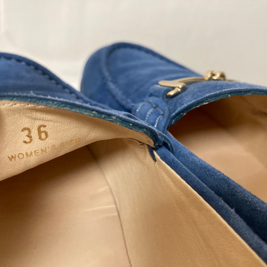 거의새것) 정품 토즈 여성 스웨이드 드라이빙 슈즈 로퍼 235 상품이미지3