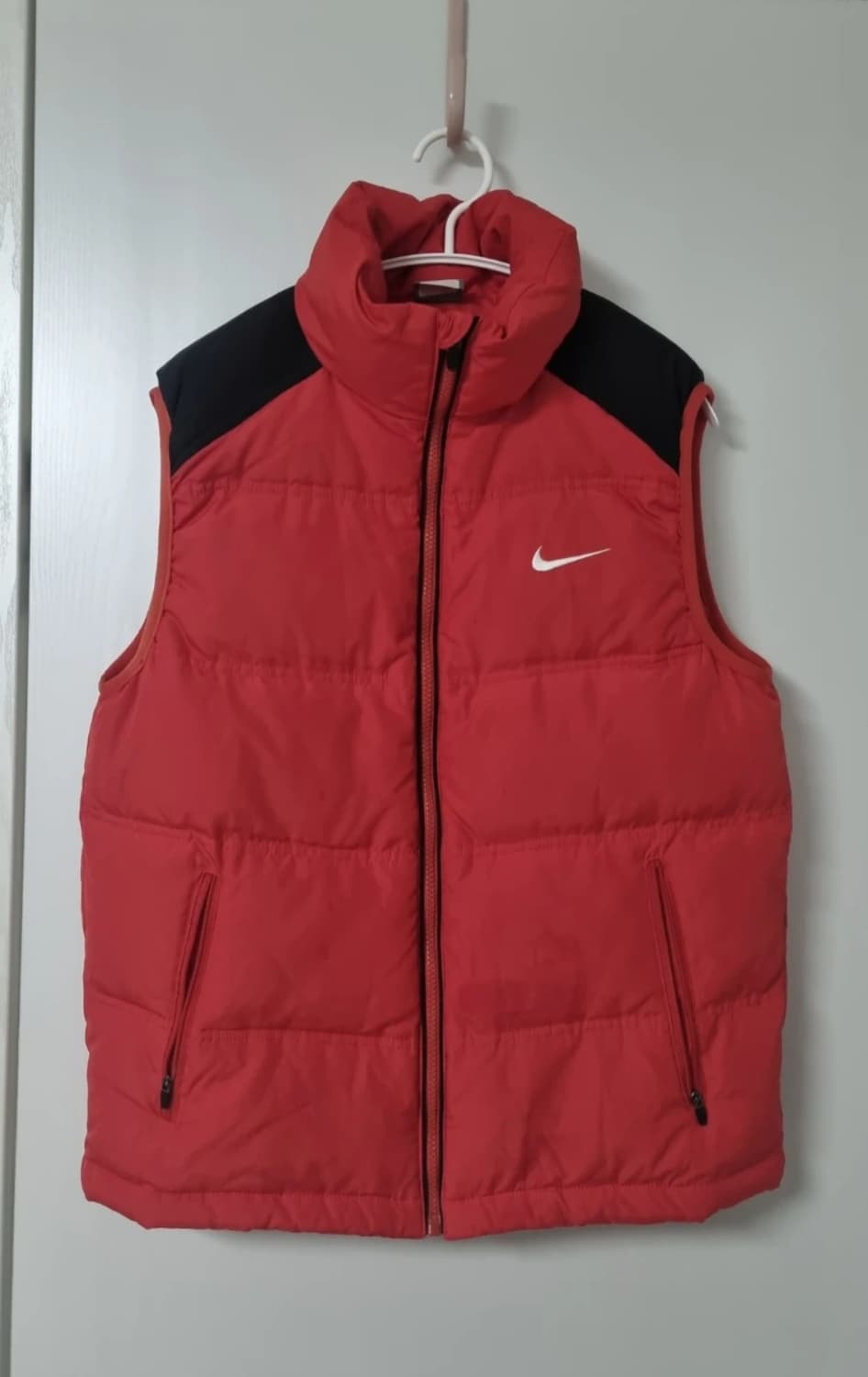 나이키 올드스쿨 오리털 패딩 조끼 레드 S 상품이미지1