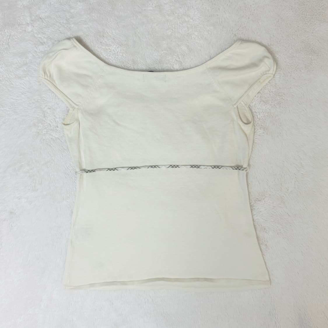 Burberry 버버리 블루라벨 모리걸 하구미 리본 퍼프 블라우스  상품이미지5