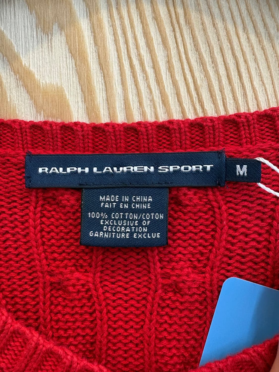 랄프로렌 스포츠 브이넥 케이블 니트 상품이미지7