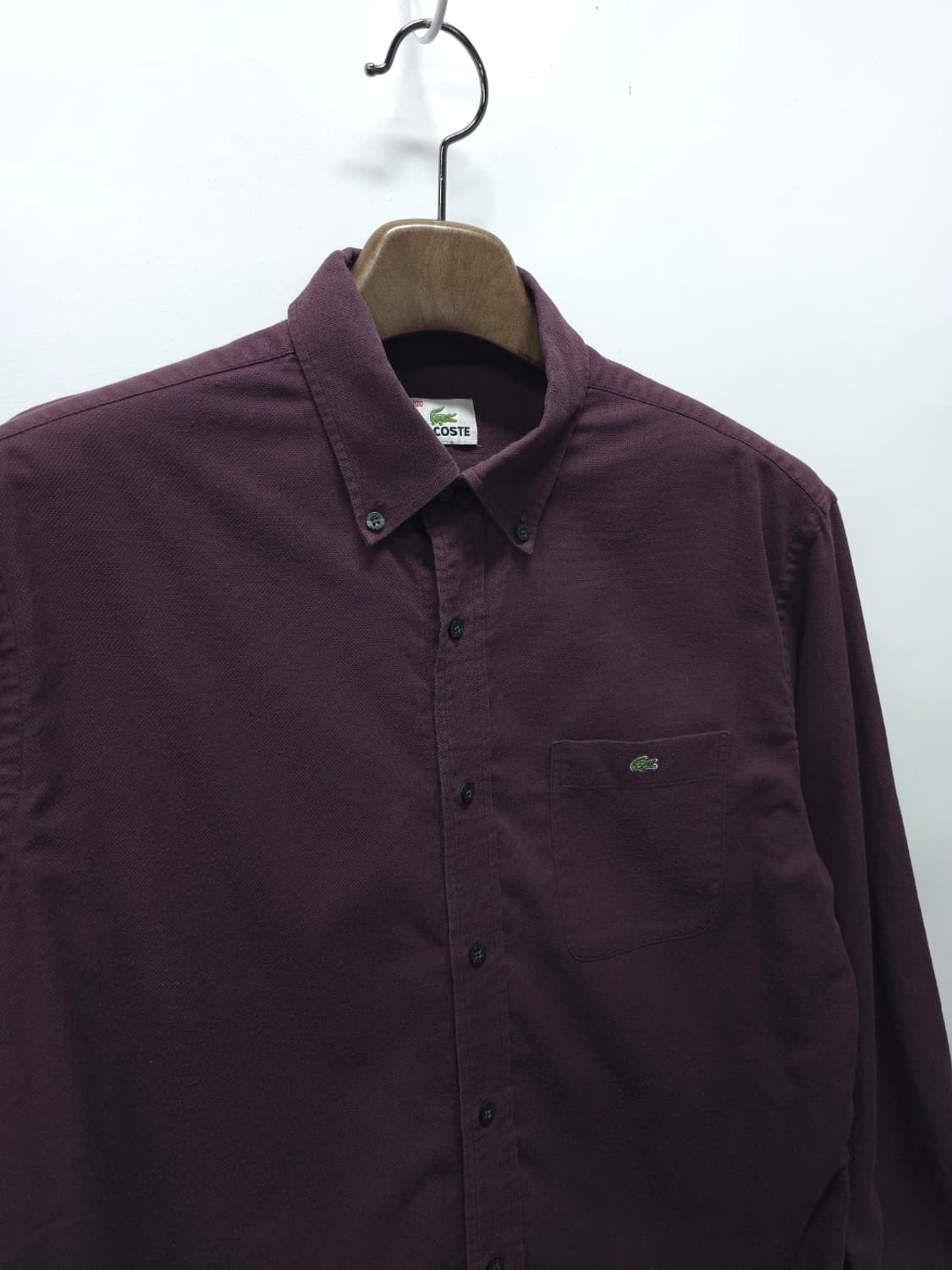 라코스테 남성 피케 옥스포드 셔츠 버건디 (사이즈 100) 상품이미지5