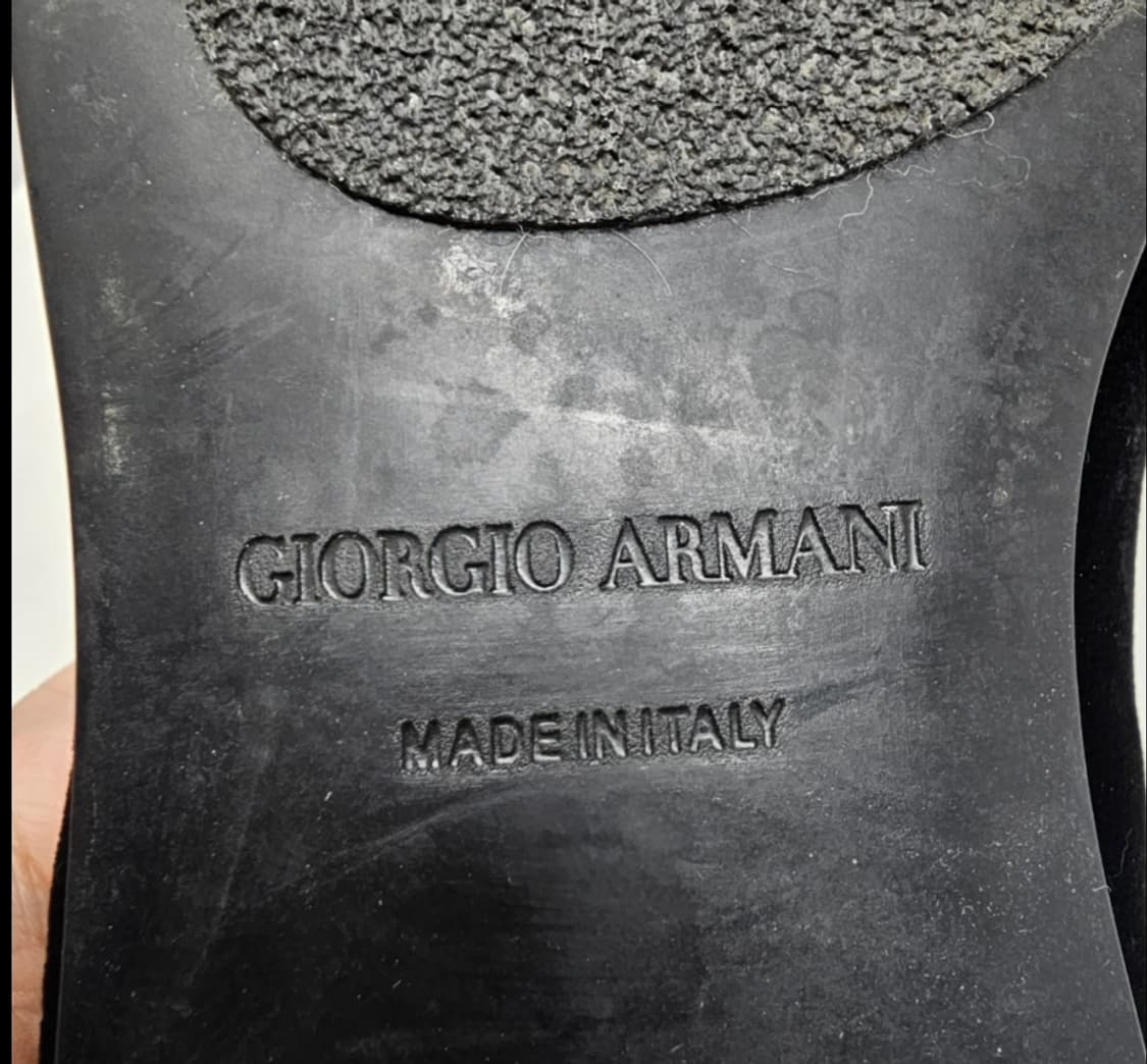 조르지오 아르마니 블랙 벨벳 로퍼 8 상품이미지10