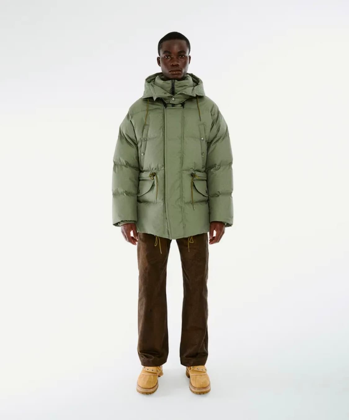 루트파인더 한라산 파카 카키색 후드 패딩 점퍼 상품이미지1