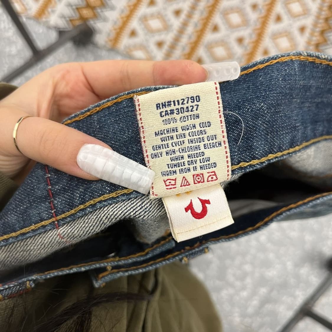 트루릴리전 BOBBY 빅티 레트로 빈티지 데님팬츠 34인치 C10767 상품이미지7