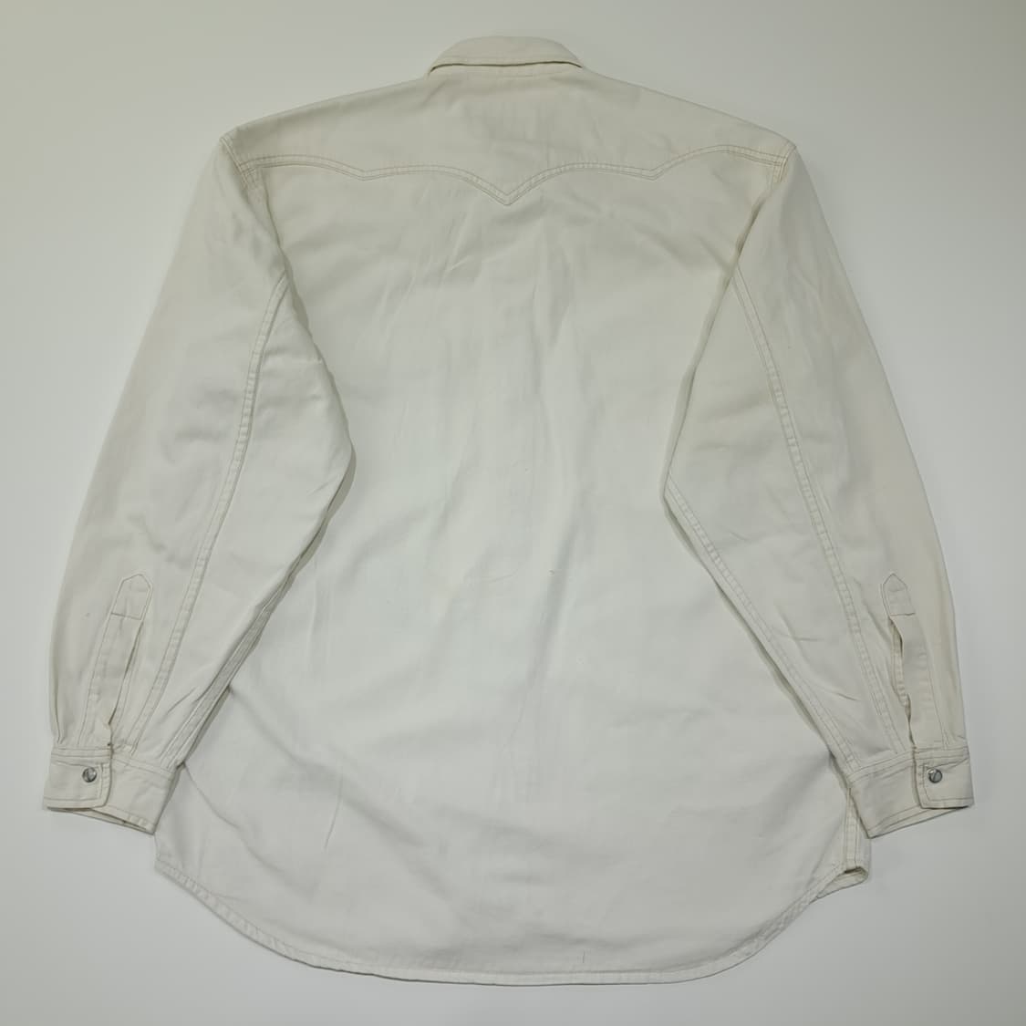 CL698 M 리바이스 80s 60566 펄스냅 오프화이트 웨스턴셔츠  상품이미지10