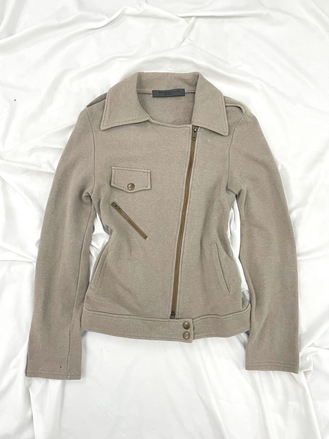 Deep Beige y2k rider jacket 상품이미지2