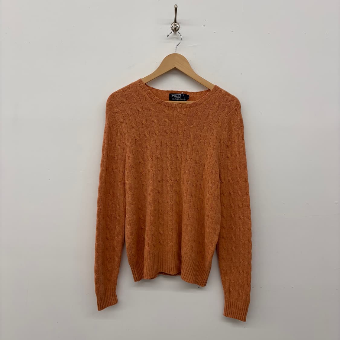 폴로 랄프로렌 케이블 니트 오렌지 여/L 상품이미지1