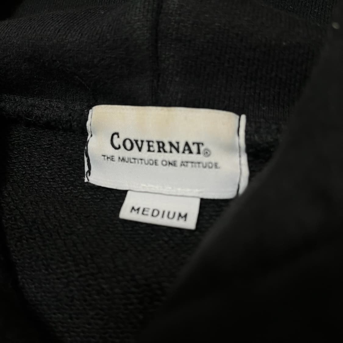 커버낫 어센틱 빅로고 후드 티셔츠 [블랙] M/95 상품이미지5