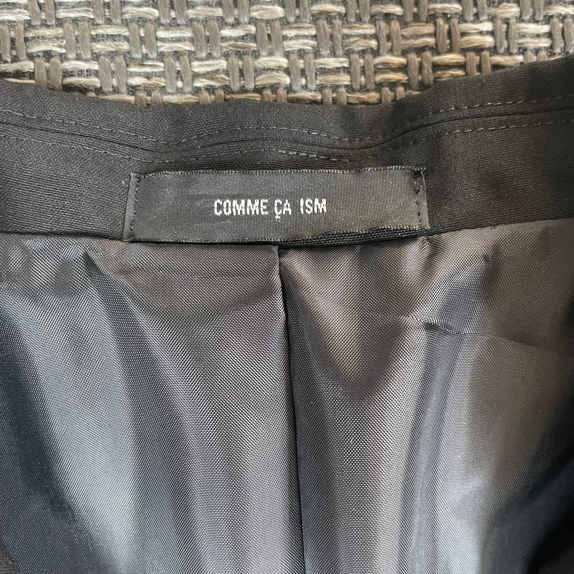 COMME CA ISM 폴리 블랙 싱글 버튼 자켓 L 상품이미지4