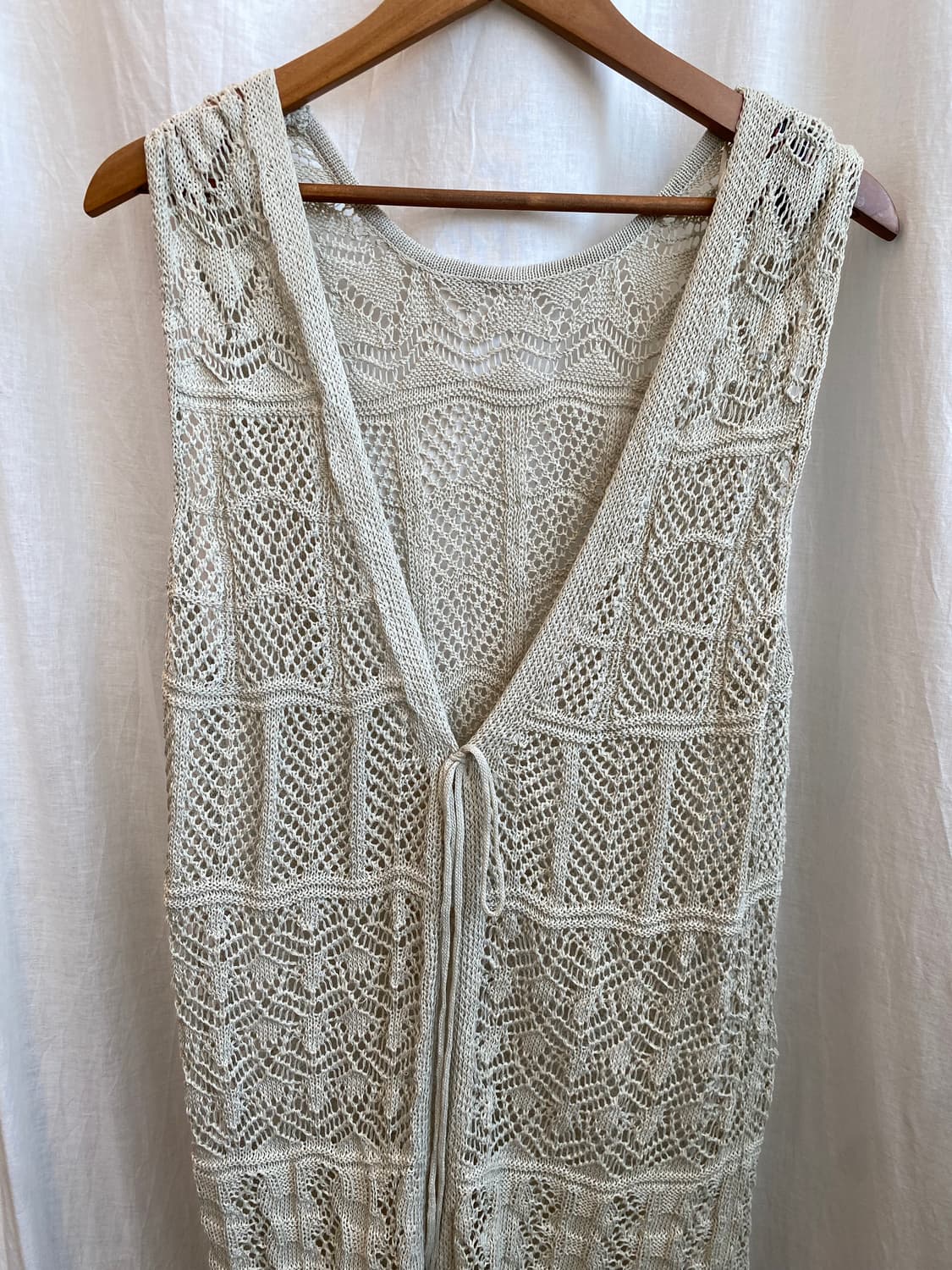 DIRZ 베이지 롱베스트자켓(M) 상품이미지5