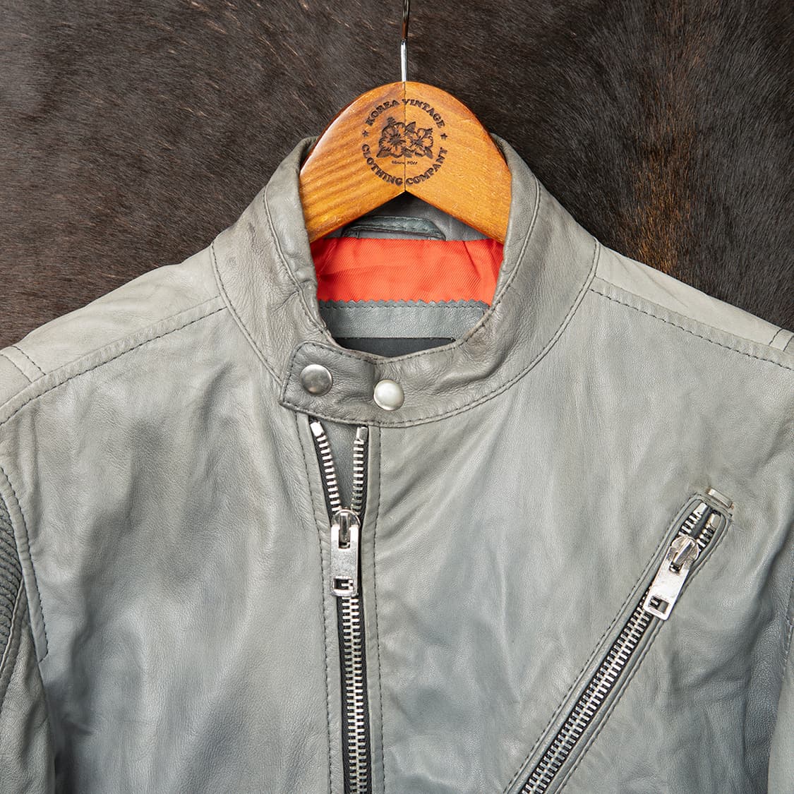 [M] 디젤 쉽스킨(양가죽) 라이더 자켓 / 바이커 자켓  상품이미지4