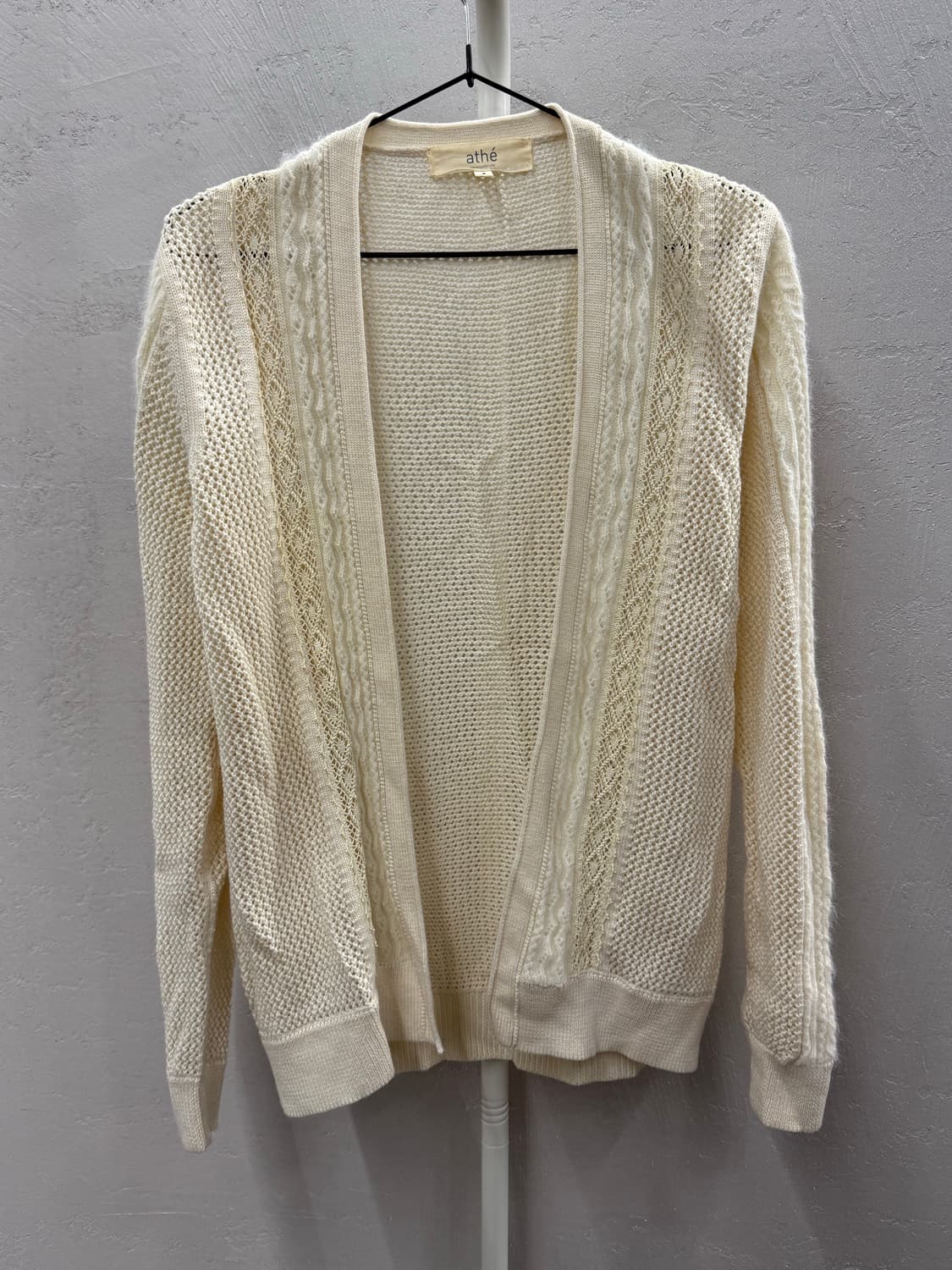 athe 아떼 아이보리 앙고라 가디건 002 상품이미지2