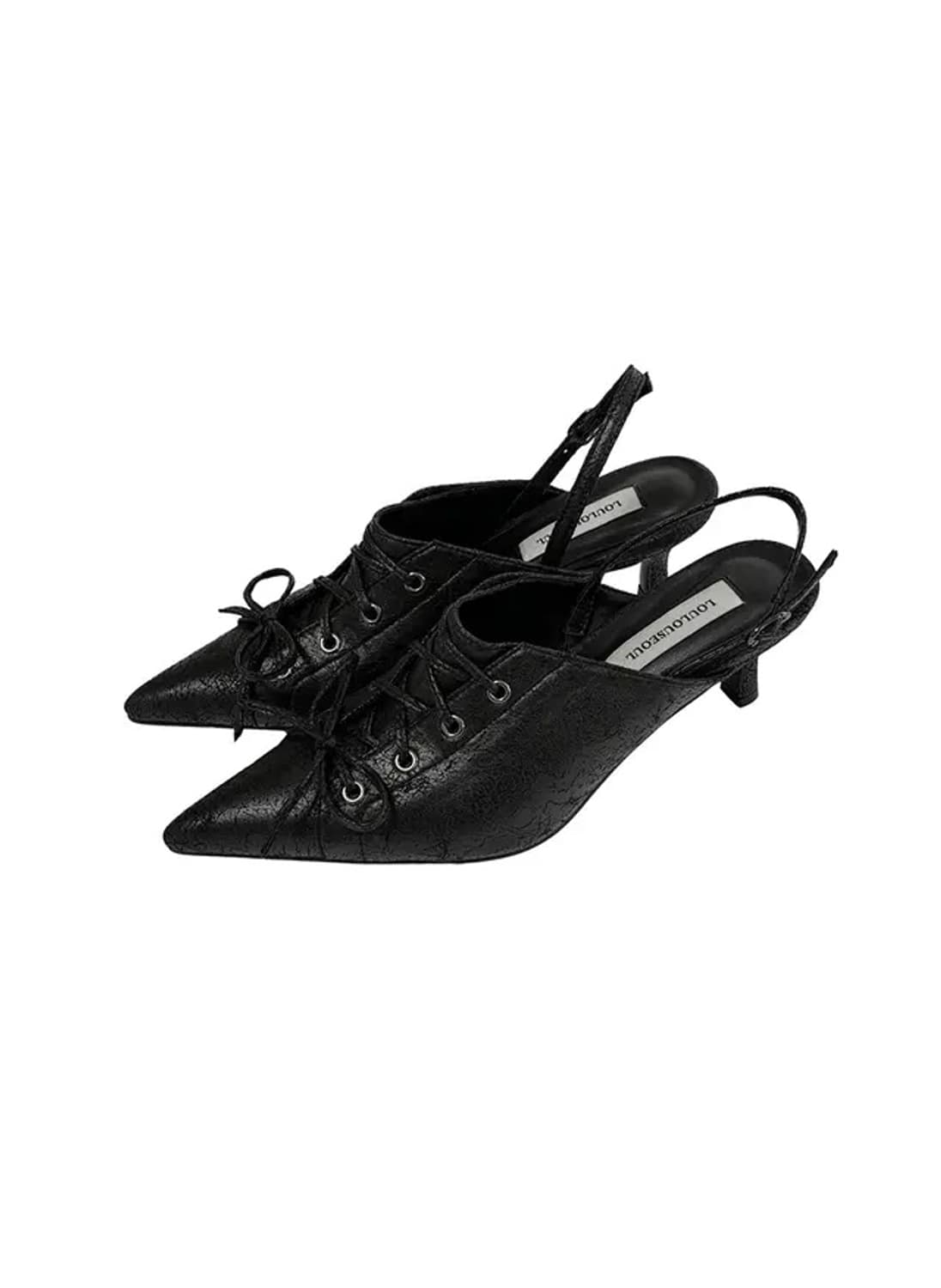 루루서울 힐 boggy slingback 250 [black] 상품이미지1