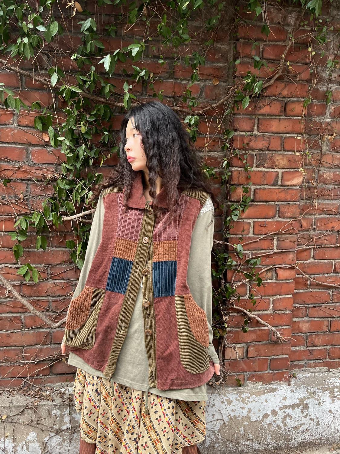 빈티지 히피 코듀로이 베스트 상품이미지4