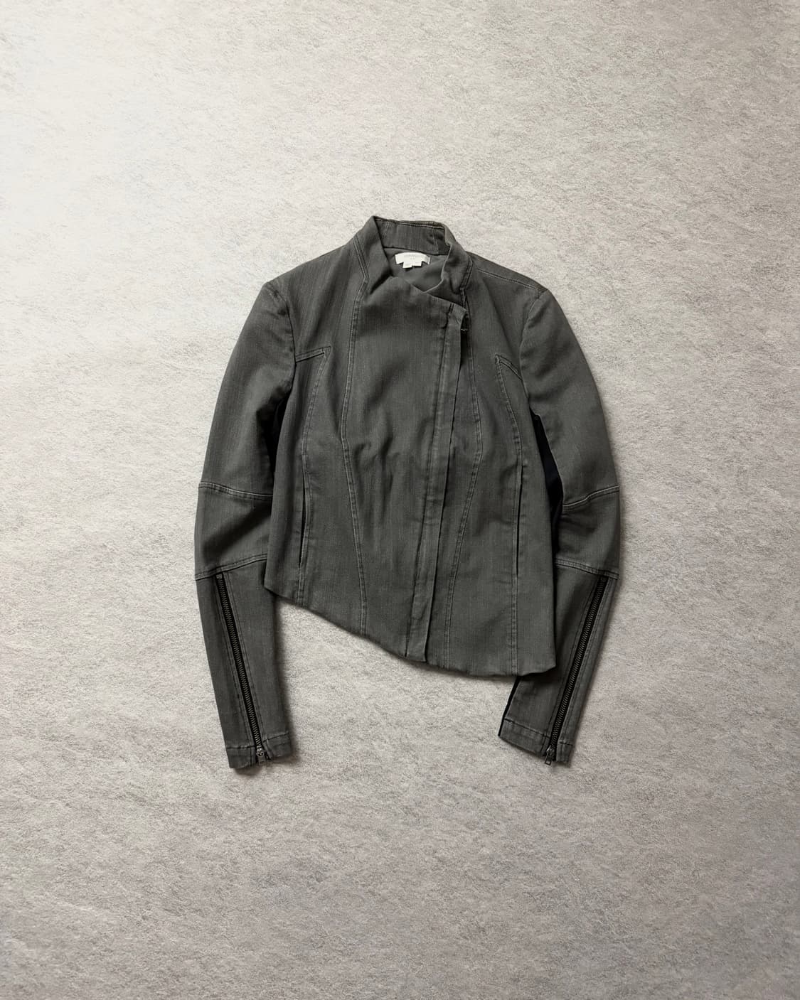 헬무트랭 비대칭 라이더 자켓 상품이미지1