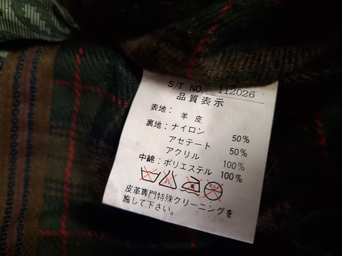 오리지날 90's 일본판 ZUFOLO 리얼레더 항공자켓 상품이미지4