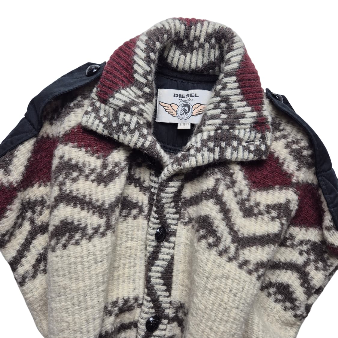 [XS] 디젤 패턴 울 베스트 자켓 상품이미지1