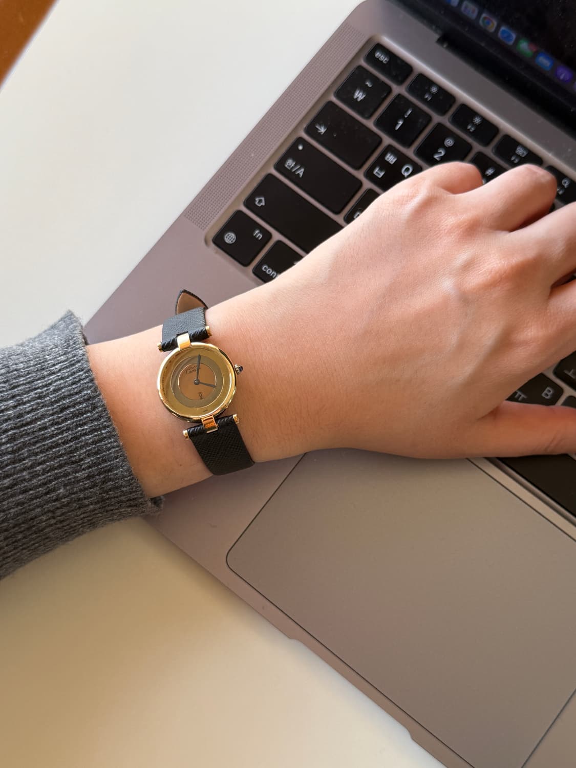 레어] 까르띠에 빈티지 머스트 방돔(vendome) 트리니티 다이얼 시계 상품이미지5