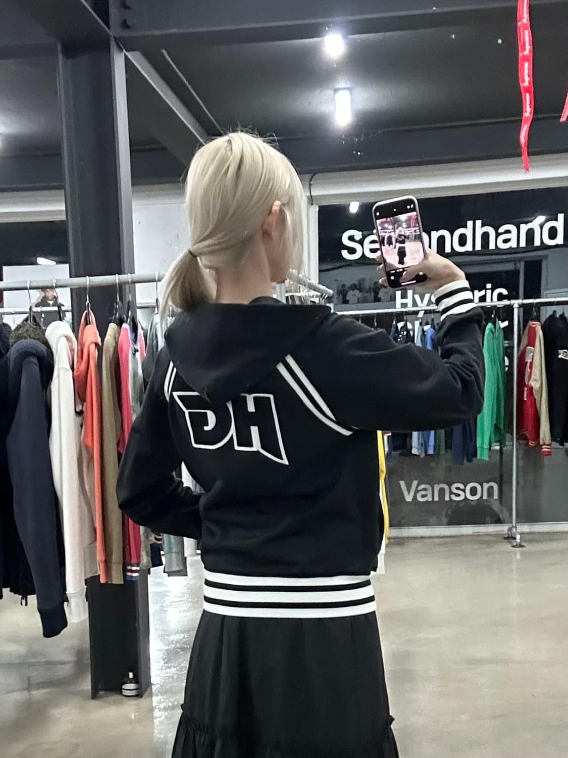 히스테릭 글래머 HG 로고 트랙 자켓 집업 상품이미지3