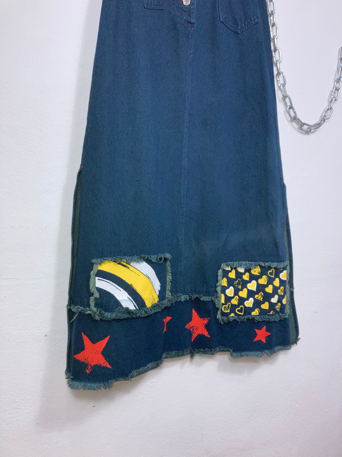 빈티지 데님 롱스커트 상품이미지3