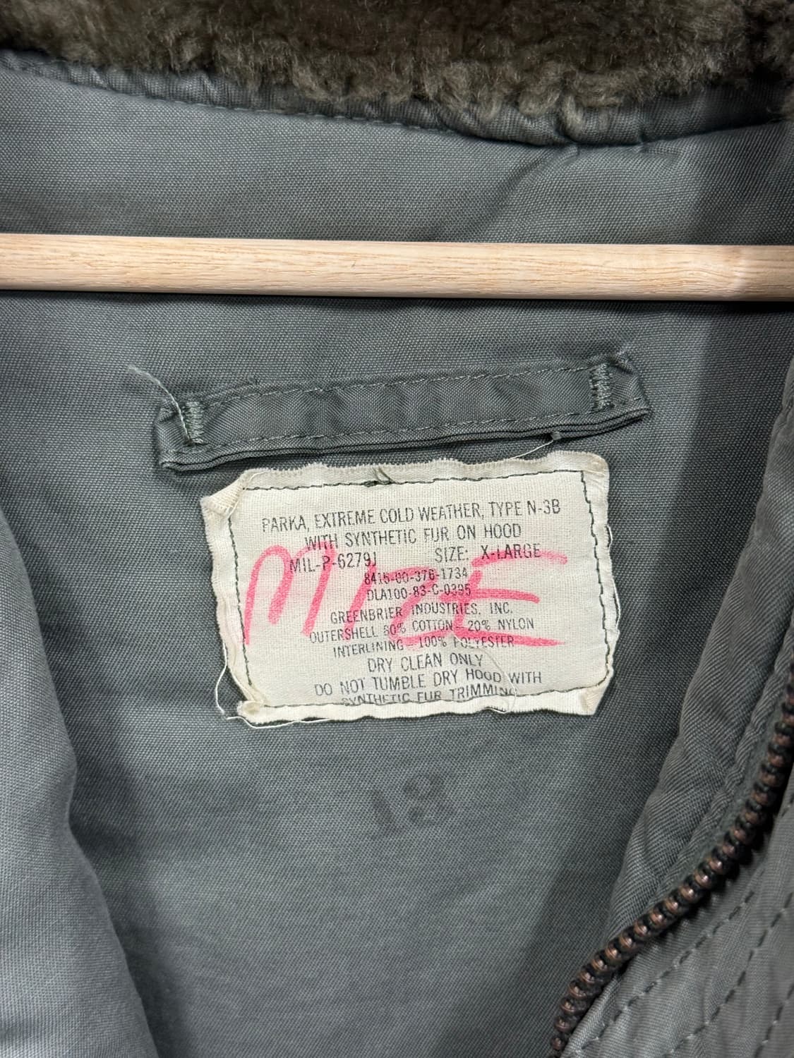 US Military Cold Weather N3B Parka 상품이미지7