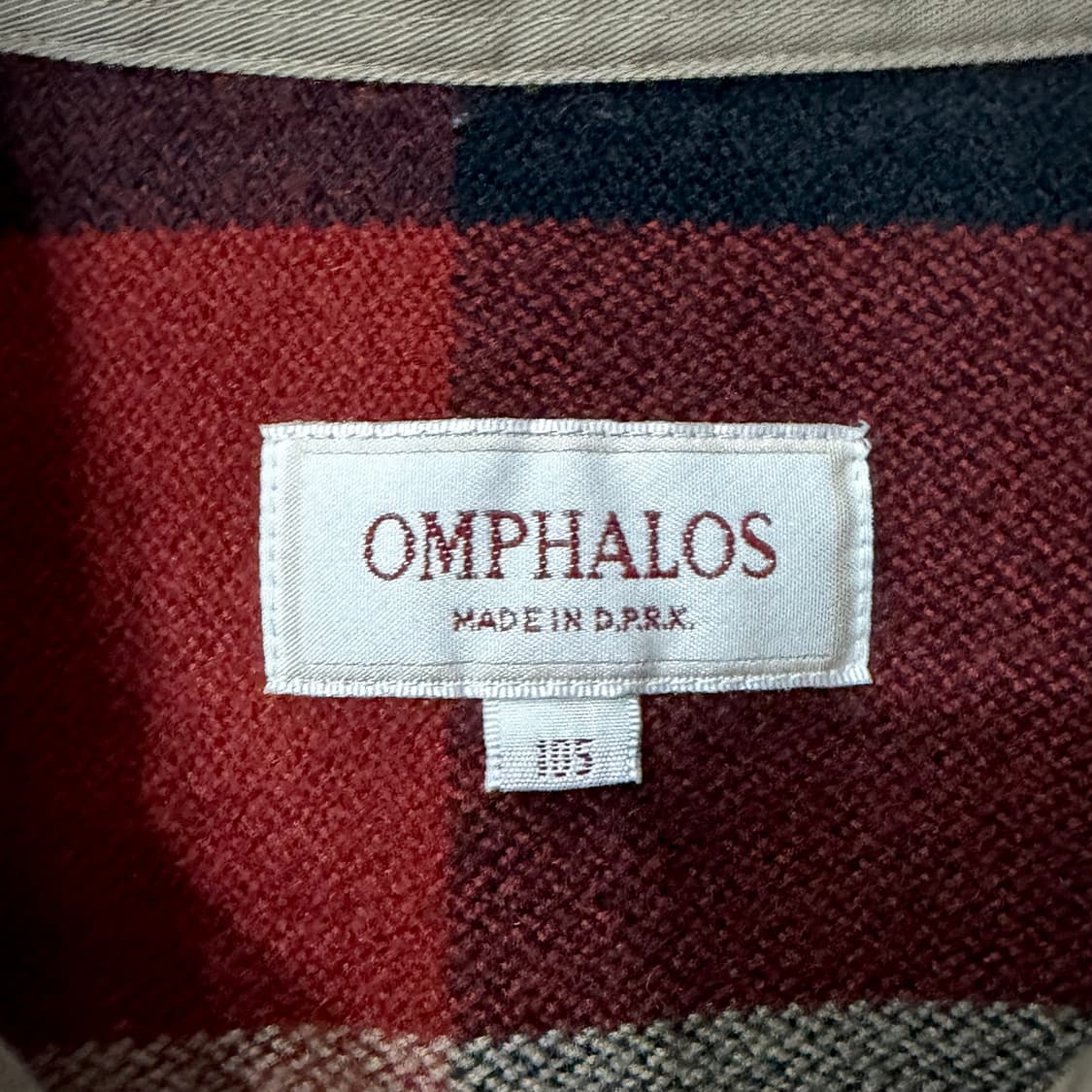 Omphalos 플란넬 체크 셔츠 (XL) 상품이미지2