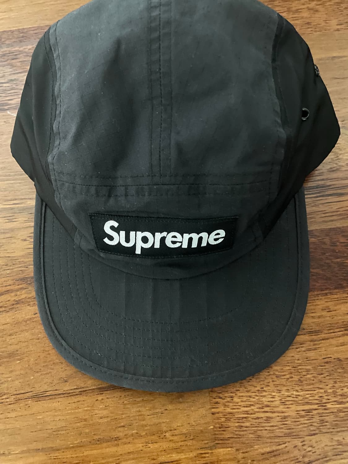 슈프림 왁스드 립스탑 캠프캡 블랙-24FW 상품이미지3