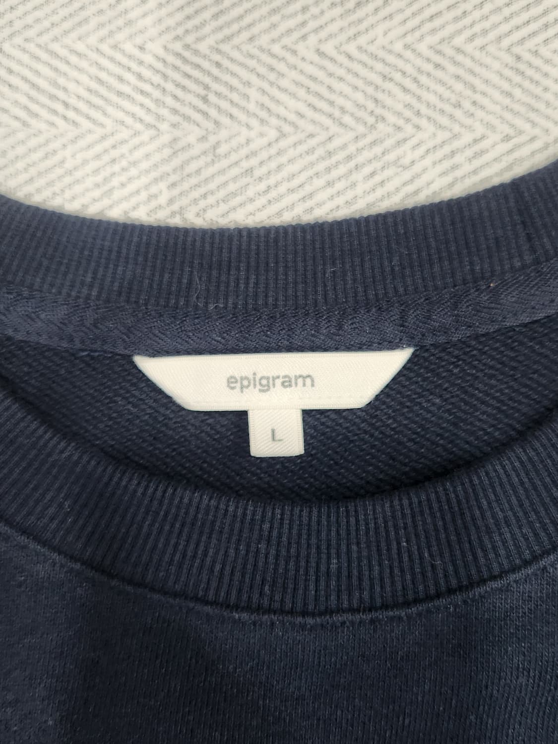 에피그램 네이비 프린팅 맨투맨 남성 L 105 상품이미지4