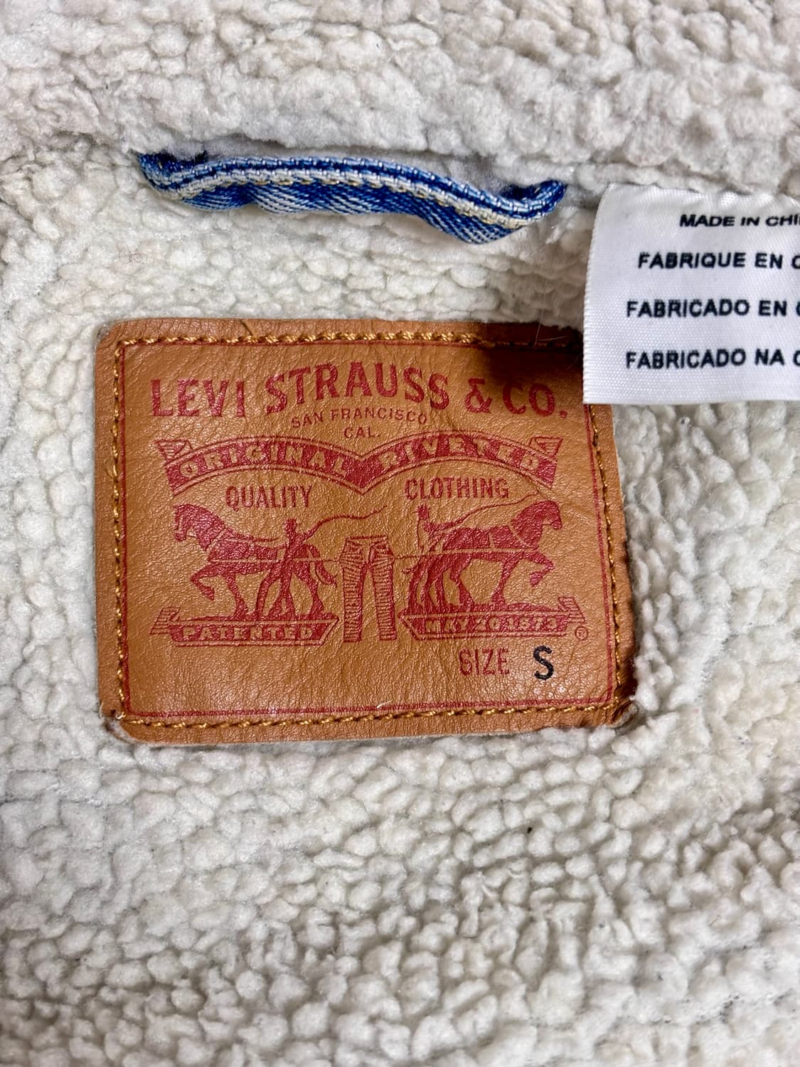 (착샷O) 리바이스(Levi's) 쉐르파 양털 데님 청자켓 상품이미지6