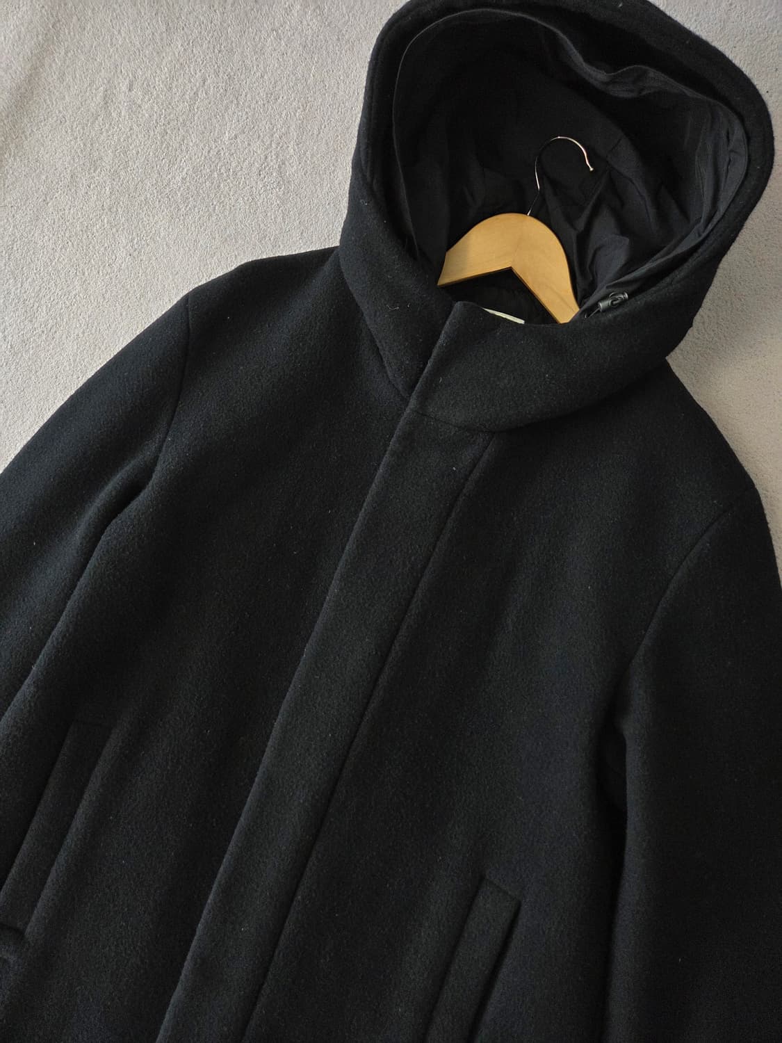 (95) 라코스테 세미오버핏 100%울 후드코트 남
 상품이미지3