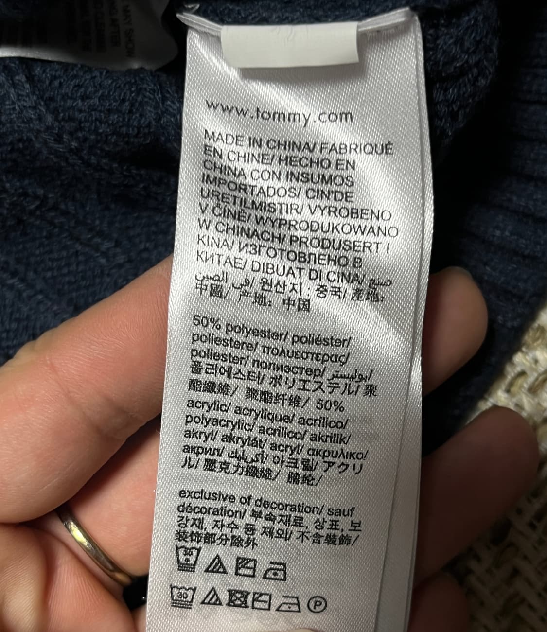 타미진스 오버핏 케이블 크롭 니트 스웨터 XS 상품이미지8