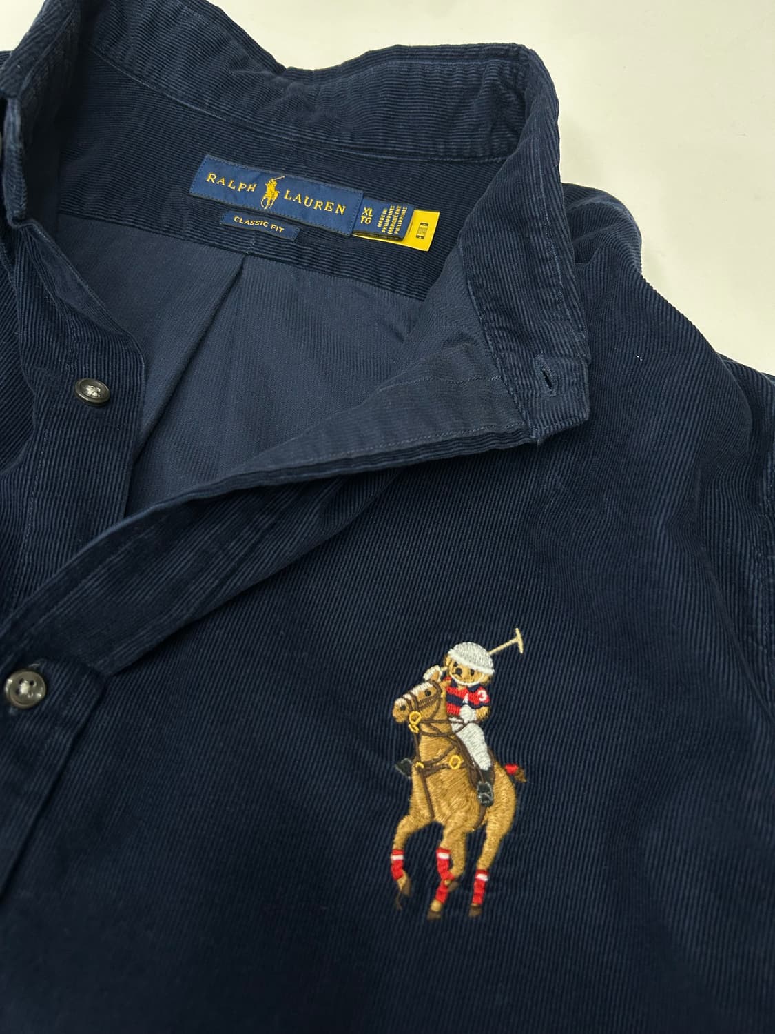 폴로네이비 코듀로이 셔츠 상품이미지1