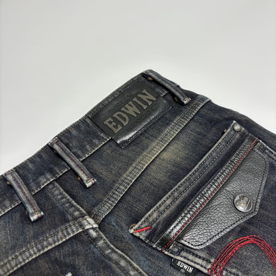 에드윈(EDWIN) XV 오리지널 웨스턴 블랙 컷 데님 상품이미지9