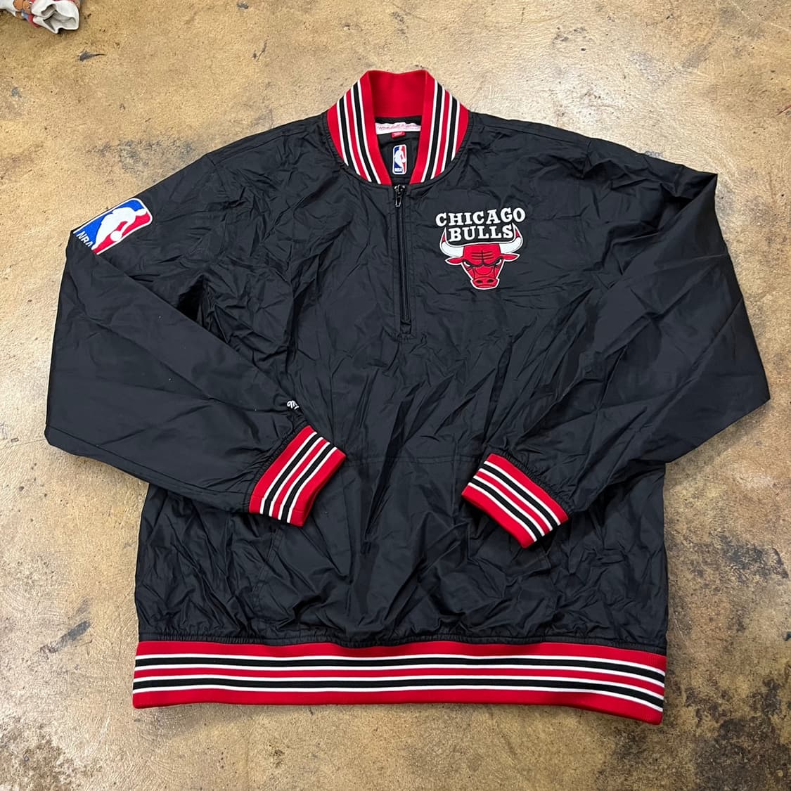 [정품/L] NBA 미첼앤네스 시카고불스 반집업자켓 웜업풀오버 b17 상품이미지2