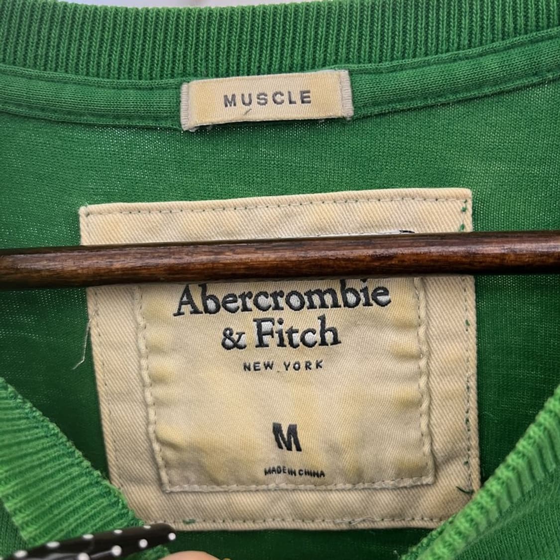 아베크롬비 빈티지 Y2K 레트로 그린 롱슬리브 M C10602 상품이미지5
