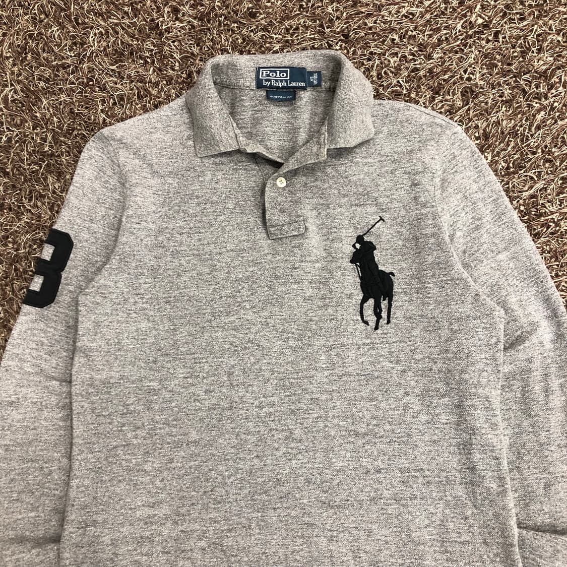 폴로 랄프로렌 빅포니 그레이 롱슬리브 카라 티셔츠 상품이미지2
