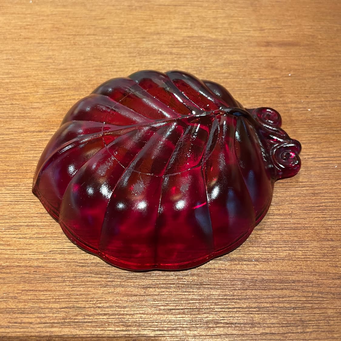 1970s 루비레드 글라스 스몰 트레이 상품이미지3