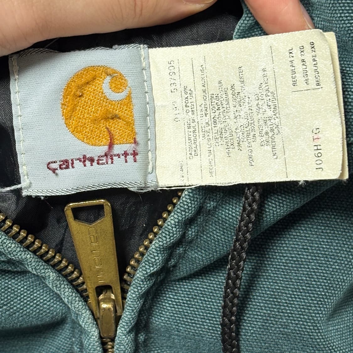 🇺🇸 90s 칼하트 J06 HTG 액티브 자켓 상품이미지5