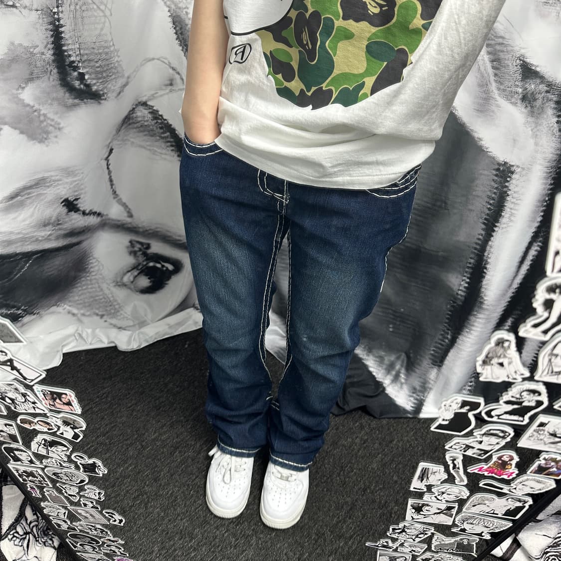 트루릴리젼 트루진 조이 JOEY 로우라이즈 부츠컷 데님팬츠 상품이미지2