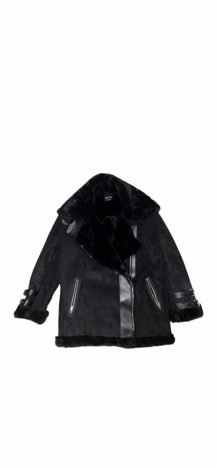 블랙 퍼 무스탕 상품이미지1