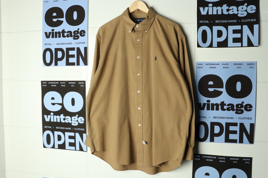 (L-3XL) 폴로 랄프로렌 셔츠 남방 USA 무지 된장-H31849 상품이미지2