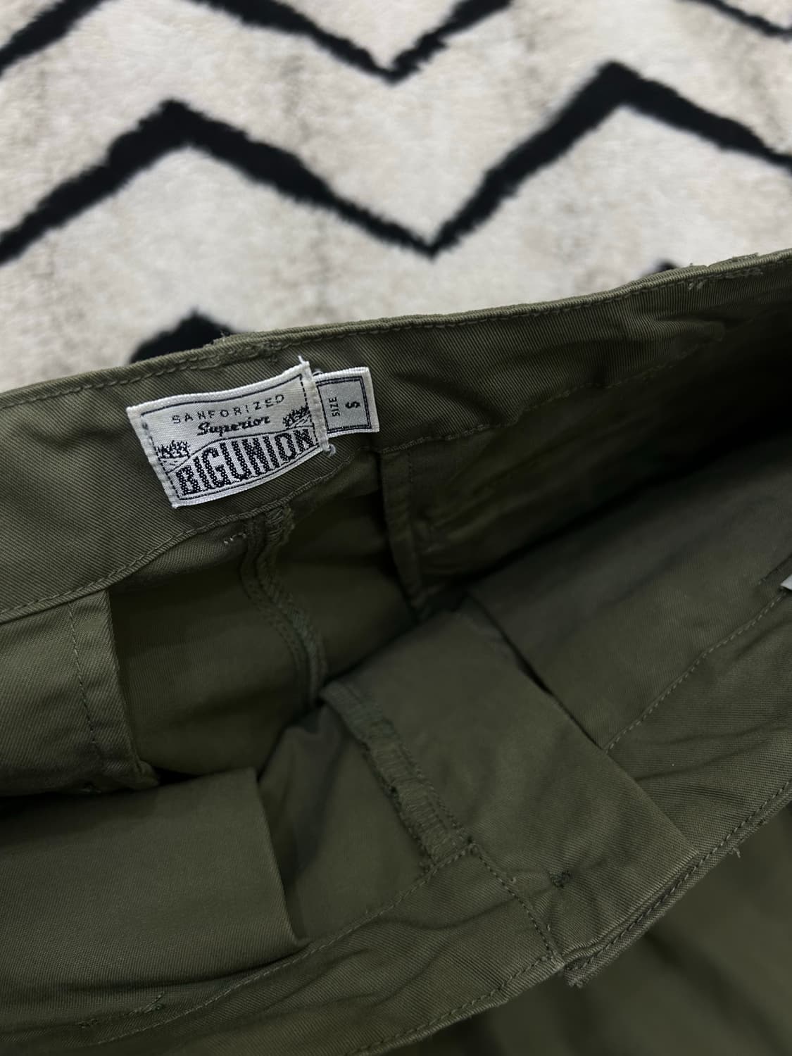 [S]빅유니온 코튼 벌룬 카고 팬츠/카키올리브 상품이미지3