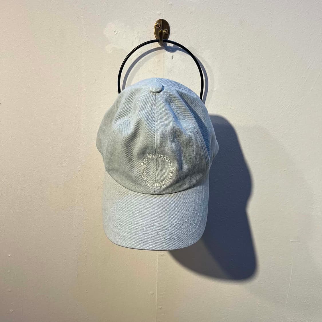 마뗑킴 청 로고 볼캡 모자 상품이미지2