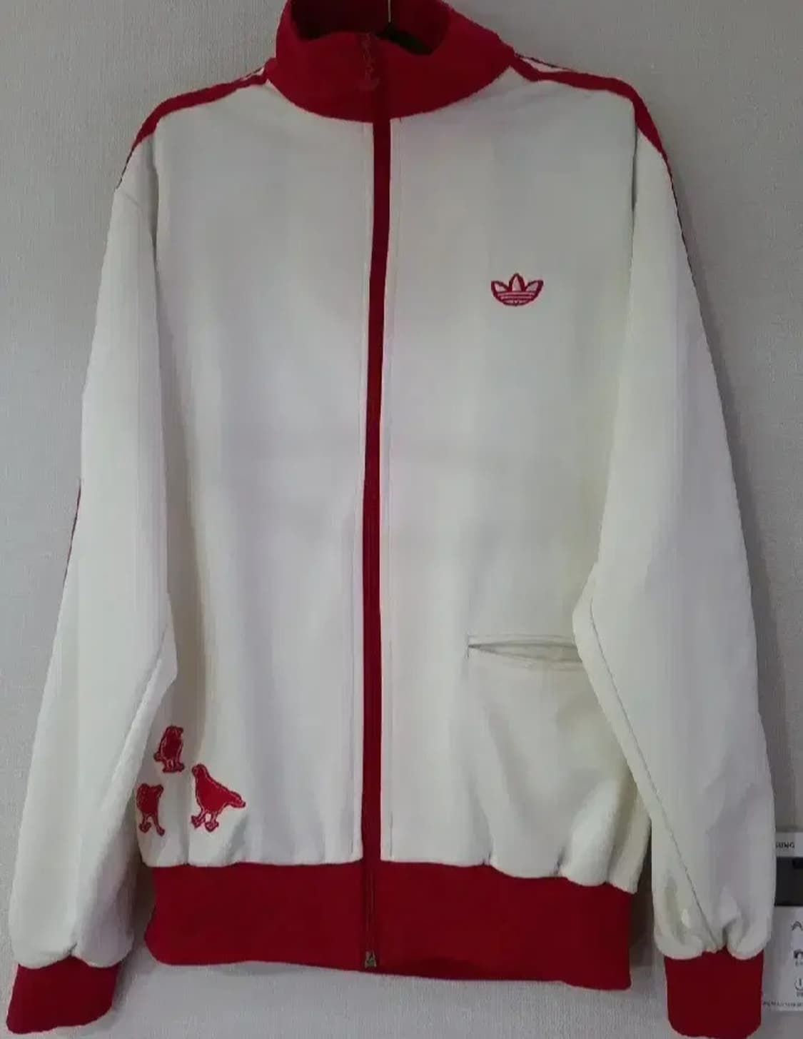 아디다스 도쿄 흰빨 화이트 저지 져지집업 105/XL 상품이미지1