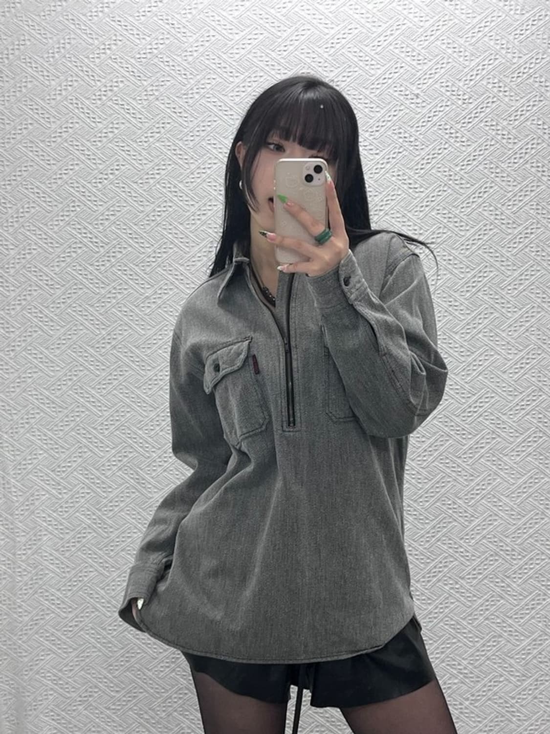 벤 데이비스 테크웨어 투포켓 아노락 반집업 워크셔츠 M C08984 상품이미지1