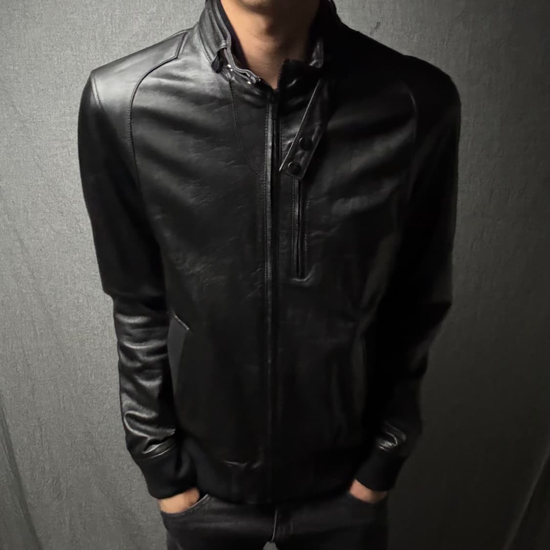 lamb skin leather jacket 상품이미지1