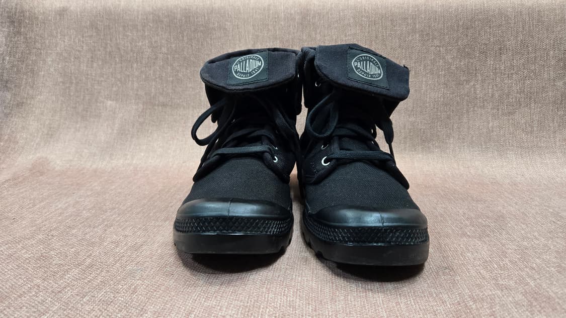 팔라디움 275mm- 블랙 캔버스 롤탑 부츠 상품이미지3