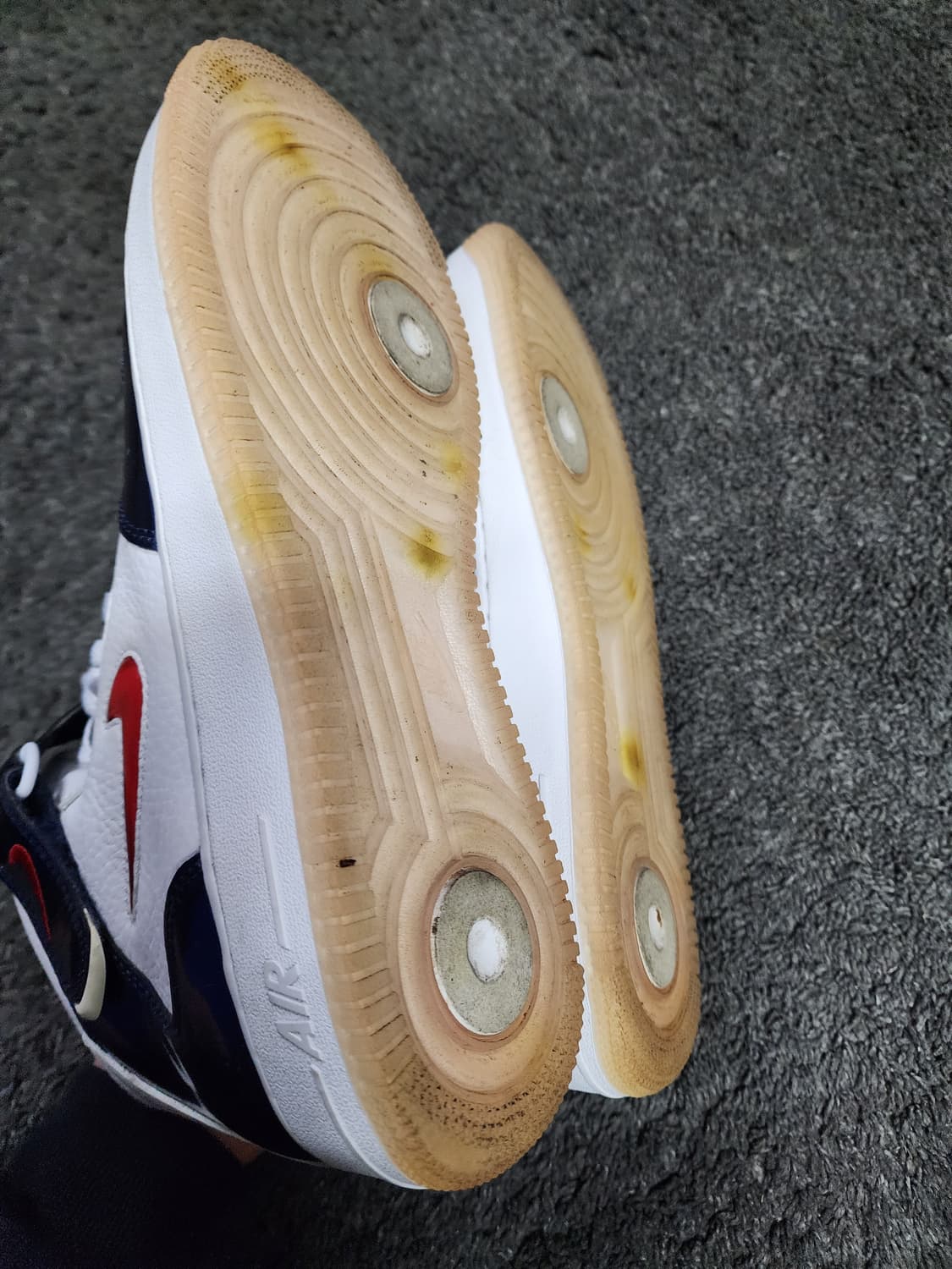 나이키 에어포스1 미드 유니버시티 레드 앤 미드나잇 네이비 295 상품이미지5