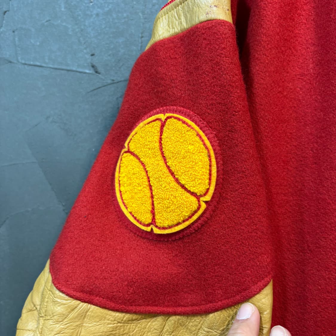 [L] USA VINTAGE 90's 빈티지 바시티 자켓 상품이미지3