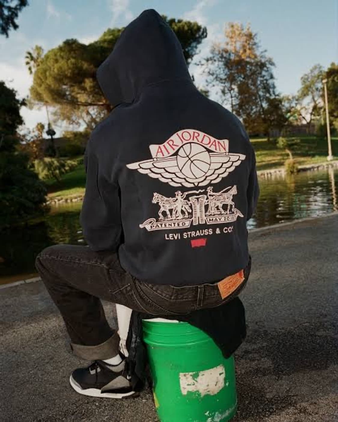 (새상품) Jordan X Levi’s 후디 M size 상품이미지2